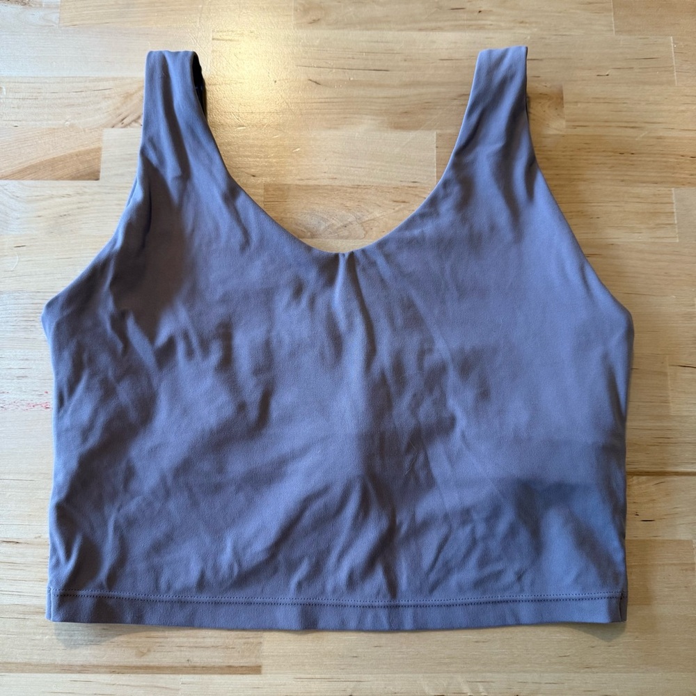 Light Lavender Crop Tank Top - Picture 1 of 9